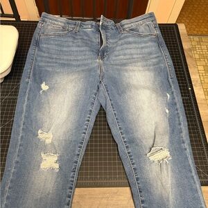 LuLaRoe Blue Jeans with Distress